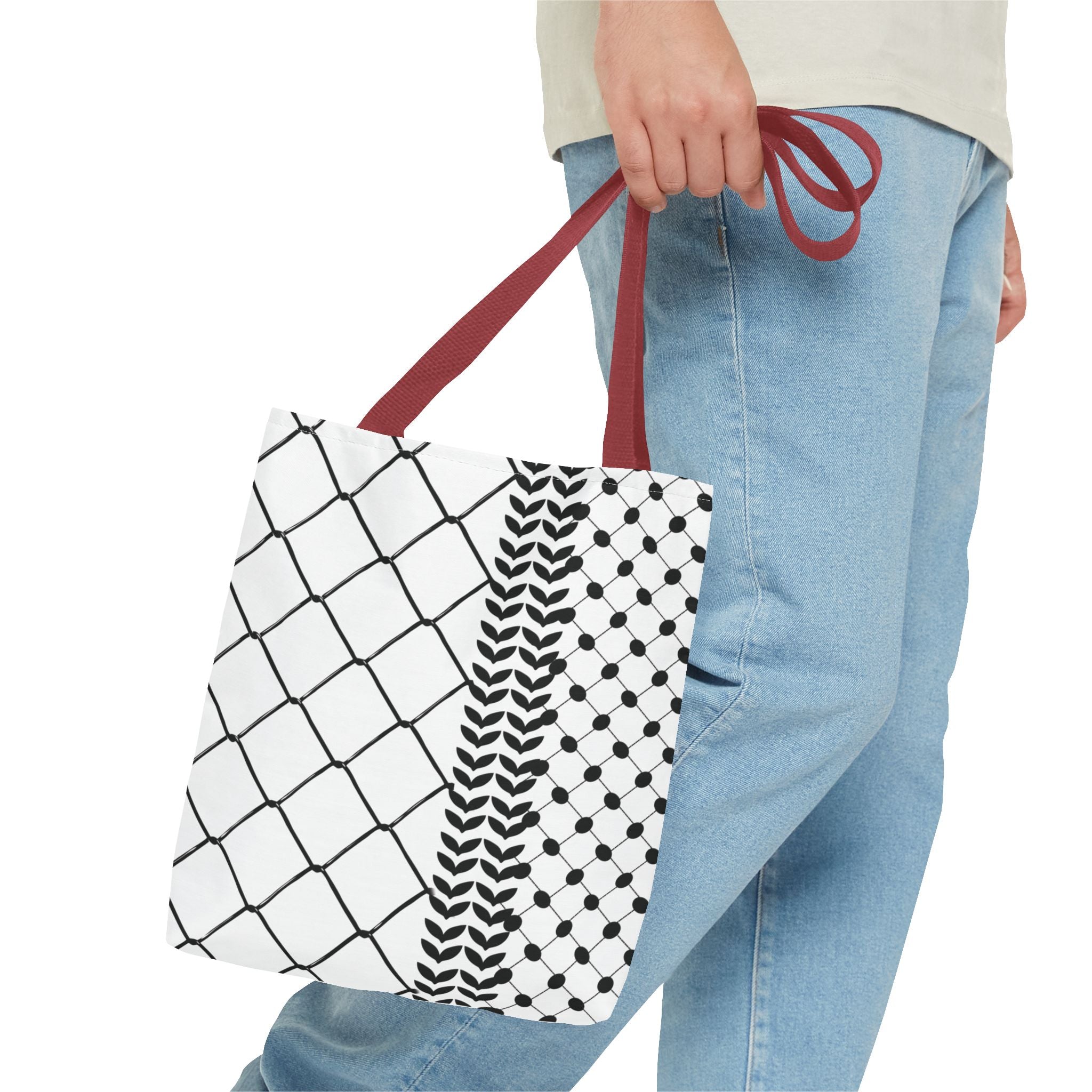 Make a Statement with Our Palestinian Keffiyeh Tote Bag