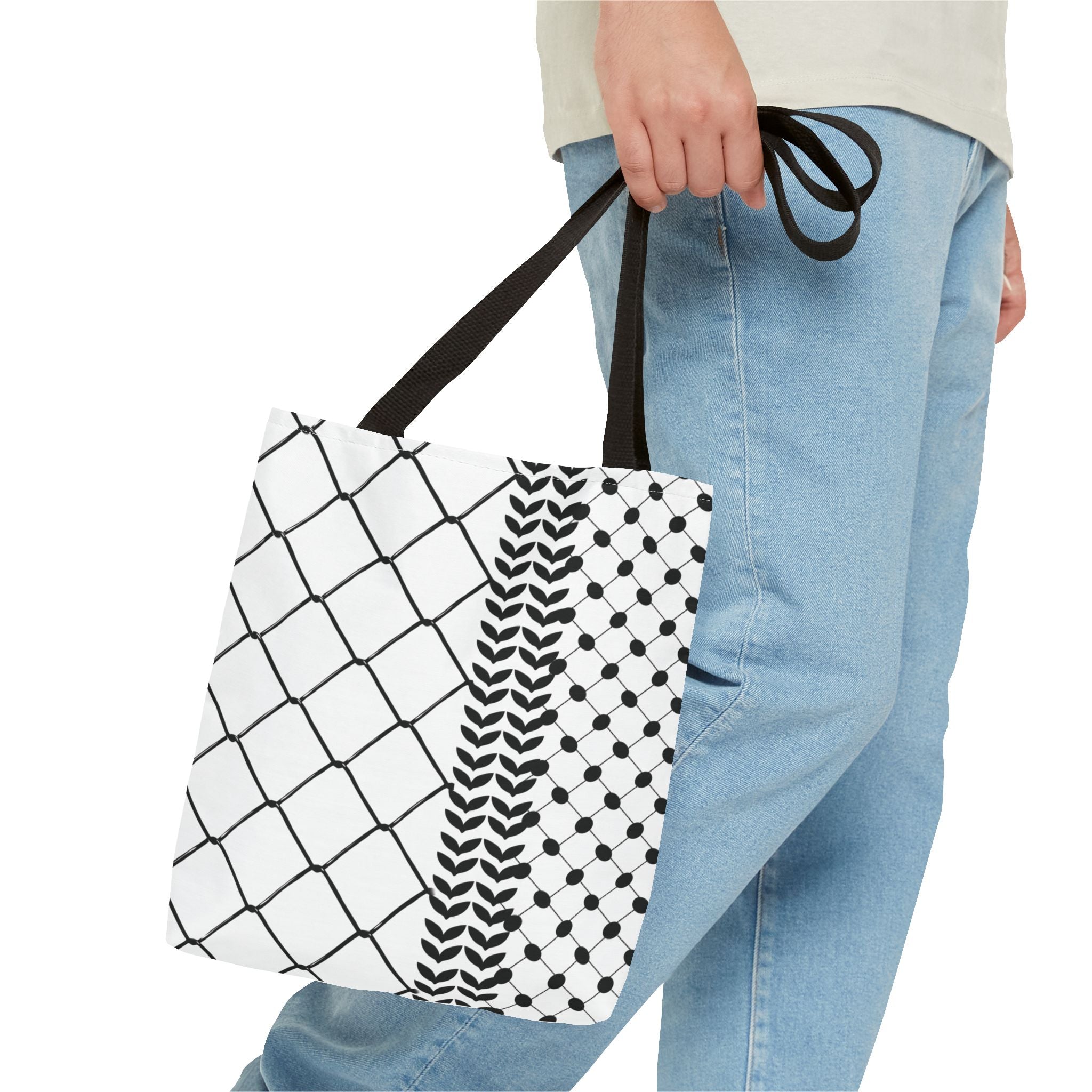 Make a Statement with Our Palestinian Keffiyeh Tote Bag