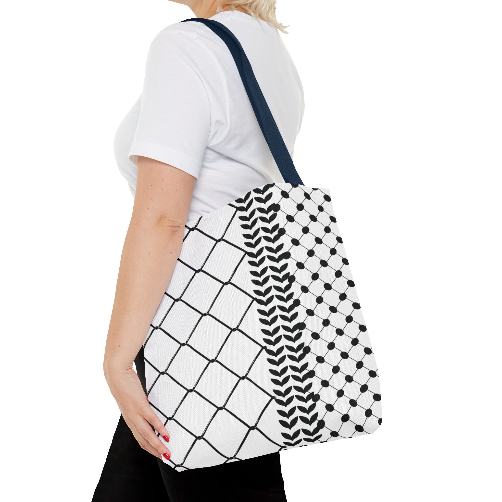 Make a Statement with Our Palestinian Keffiyeh Tote Bag