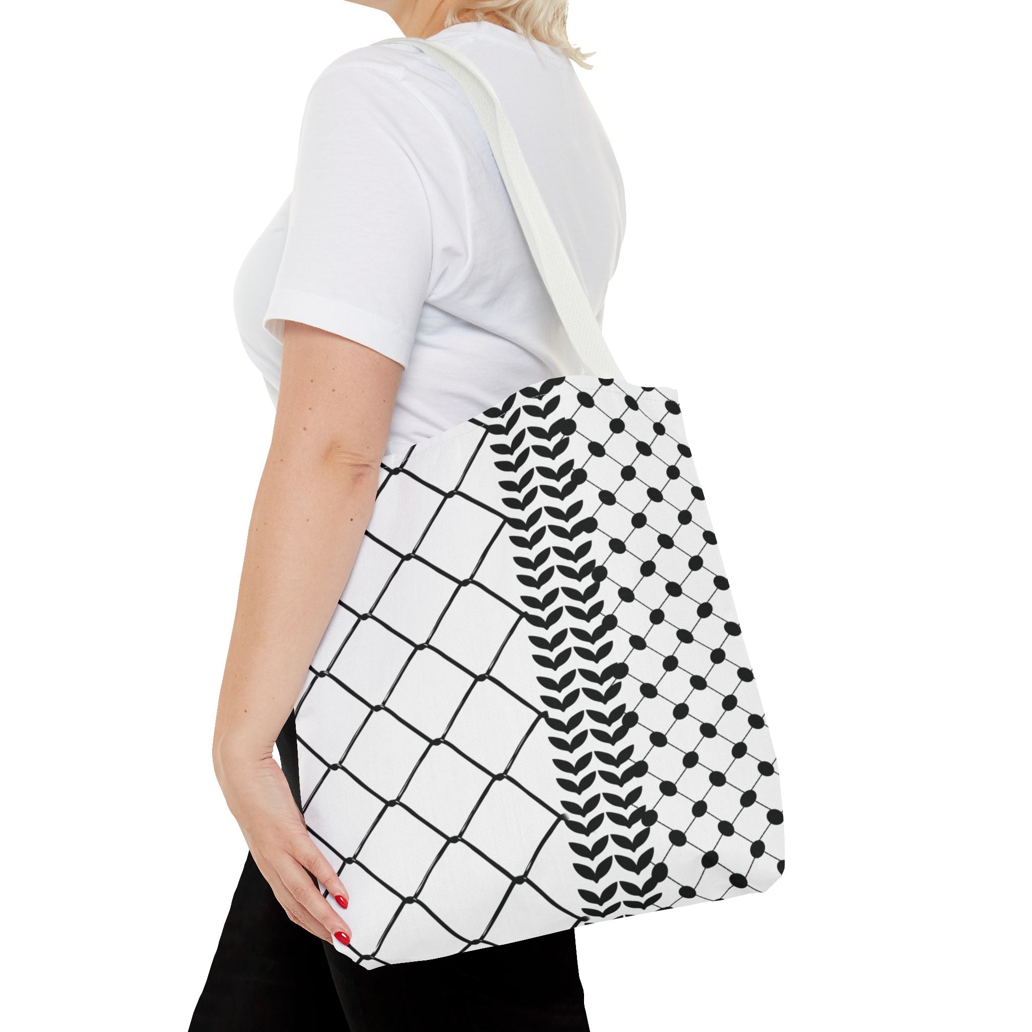 Make a Statement with Our Palestinian Keffiyeh Tote Bag