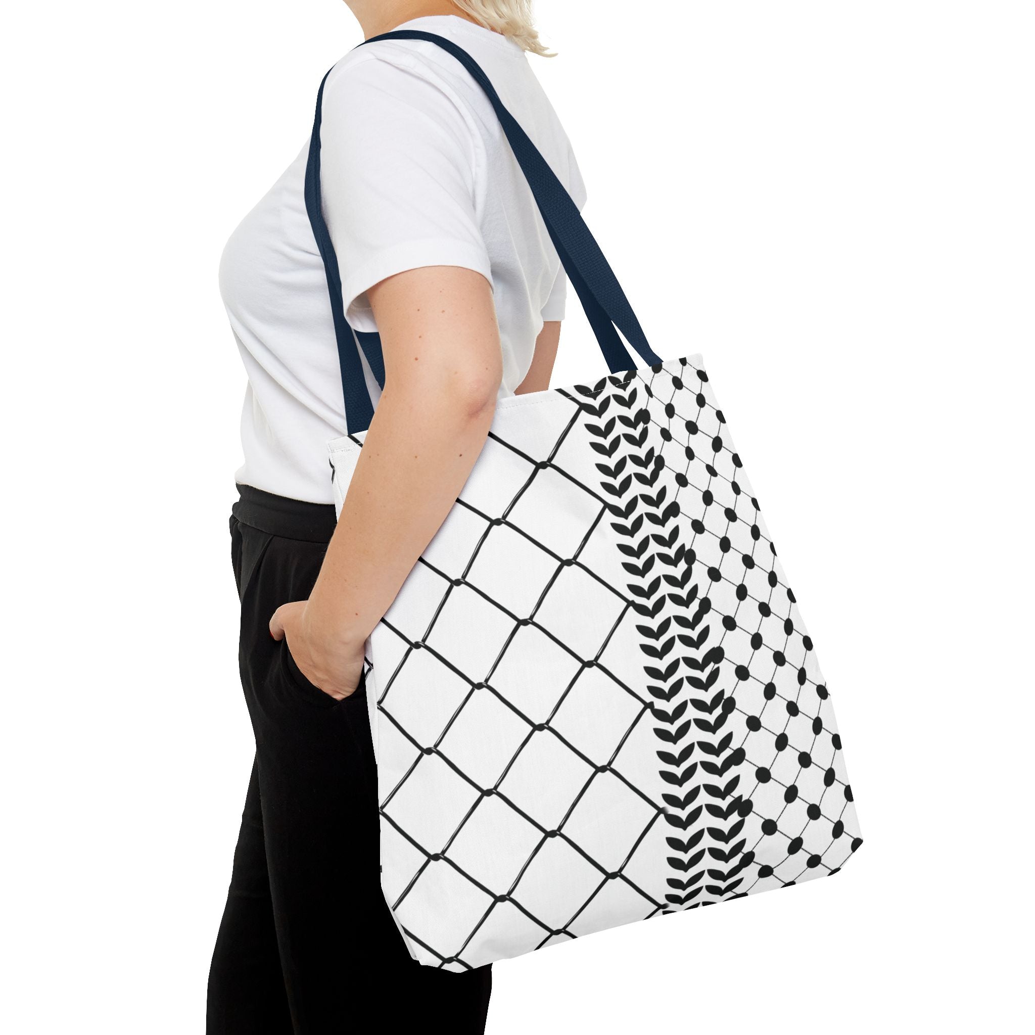 Make a Statement with Our Palestinian Keffiyeh Tote Bag