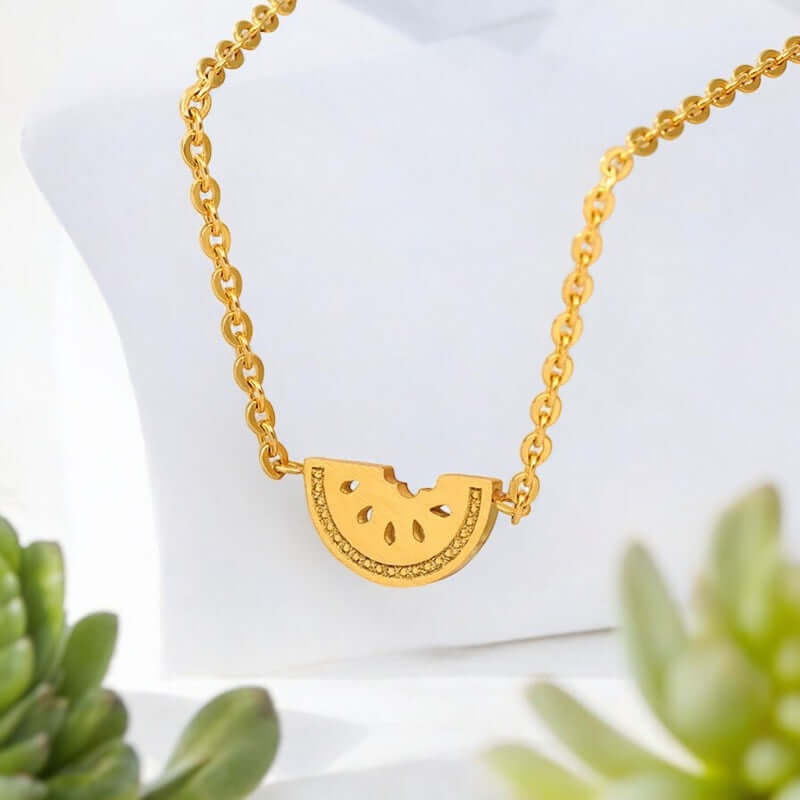 Watermelon Necklace Show Your Love for Palestine in Style