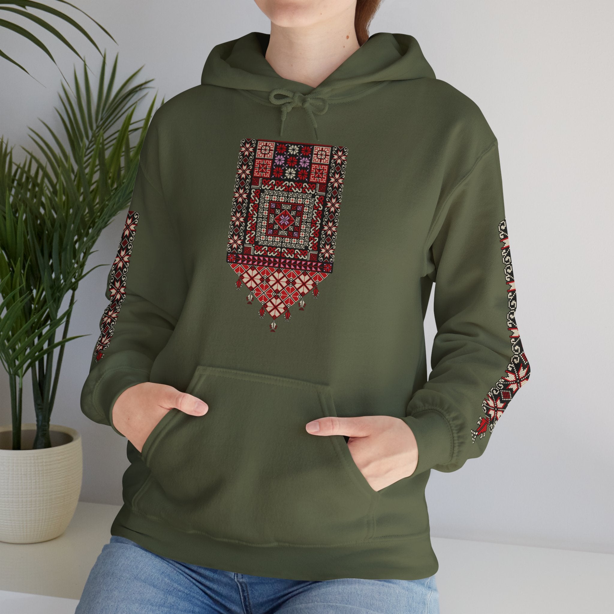 Unique Palestinian tatreez Hoodie unisex