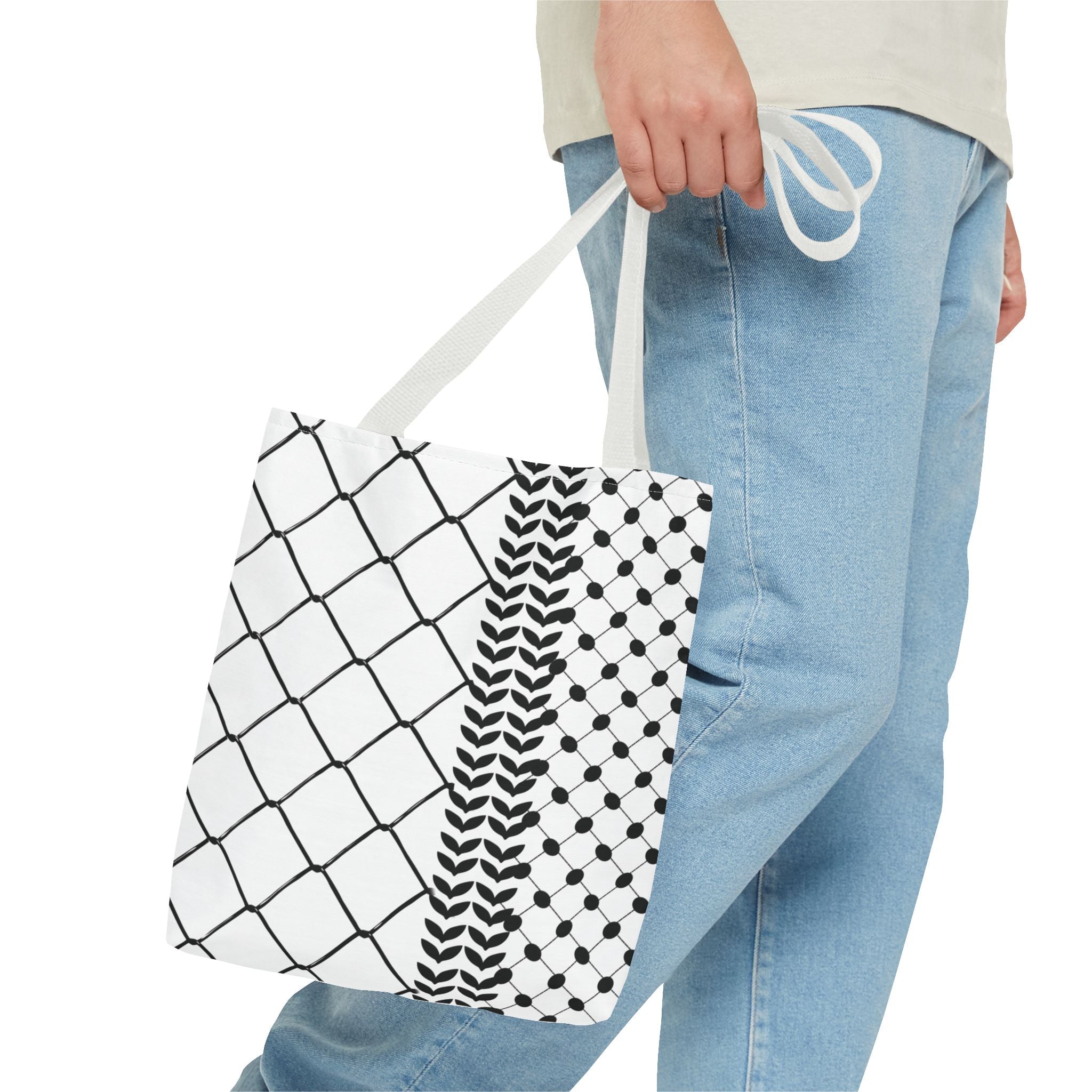 Make a Statement with Our Palestinian Keffiyeh Tote Bag