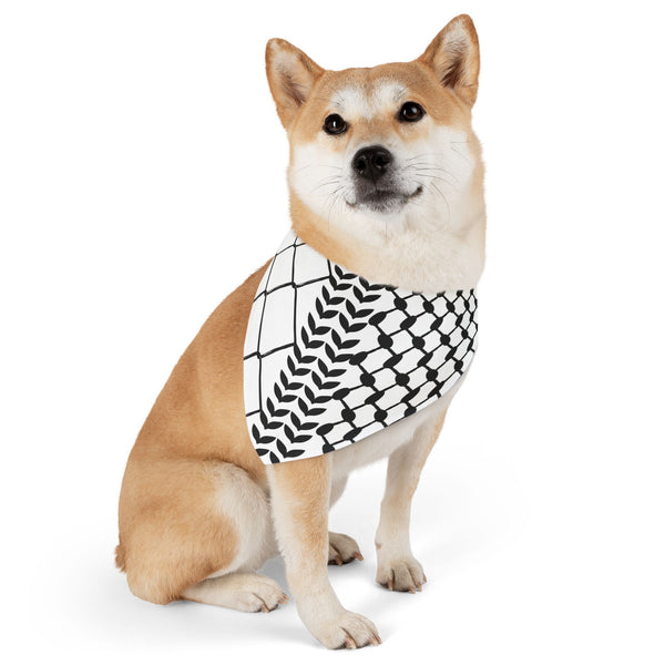 Show Your Solidarity with Our Palestinian Keffiyeh Pet Bandana Collar