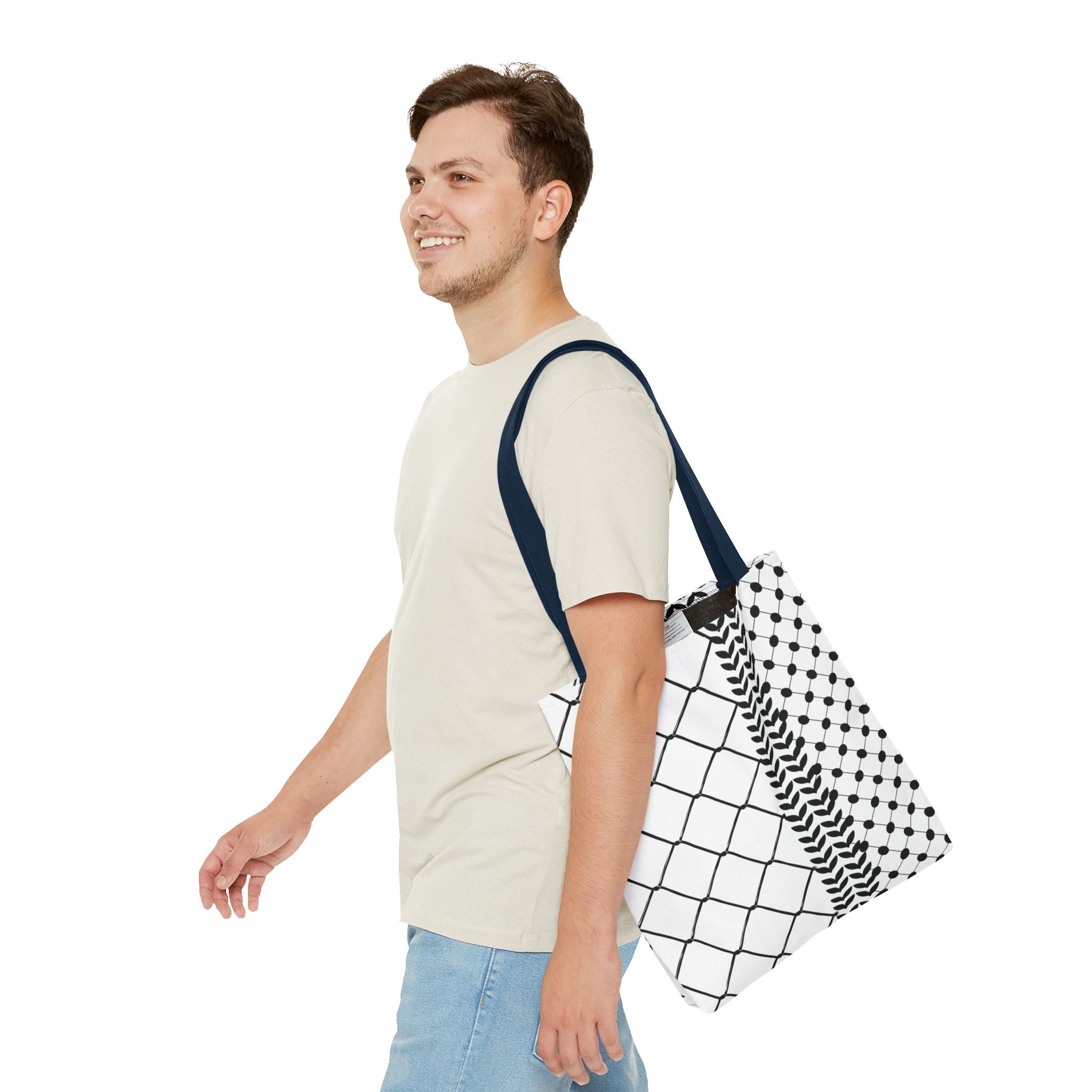 Make a Statement with Our Palestinian Keffiyeh Tote Bag