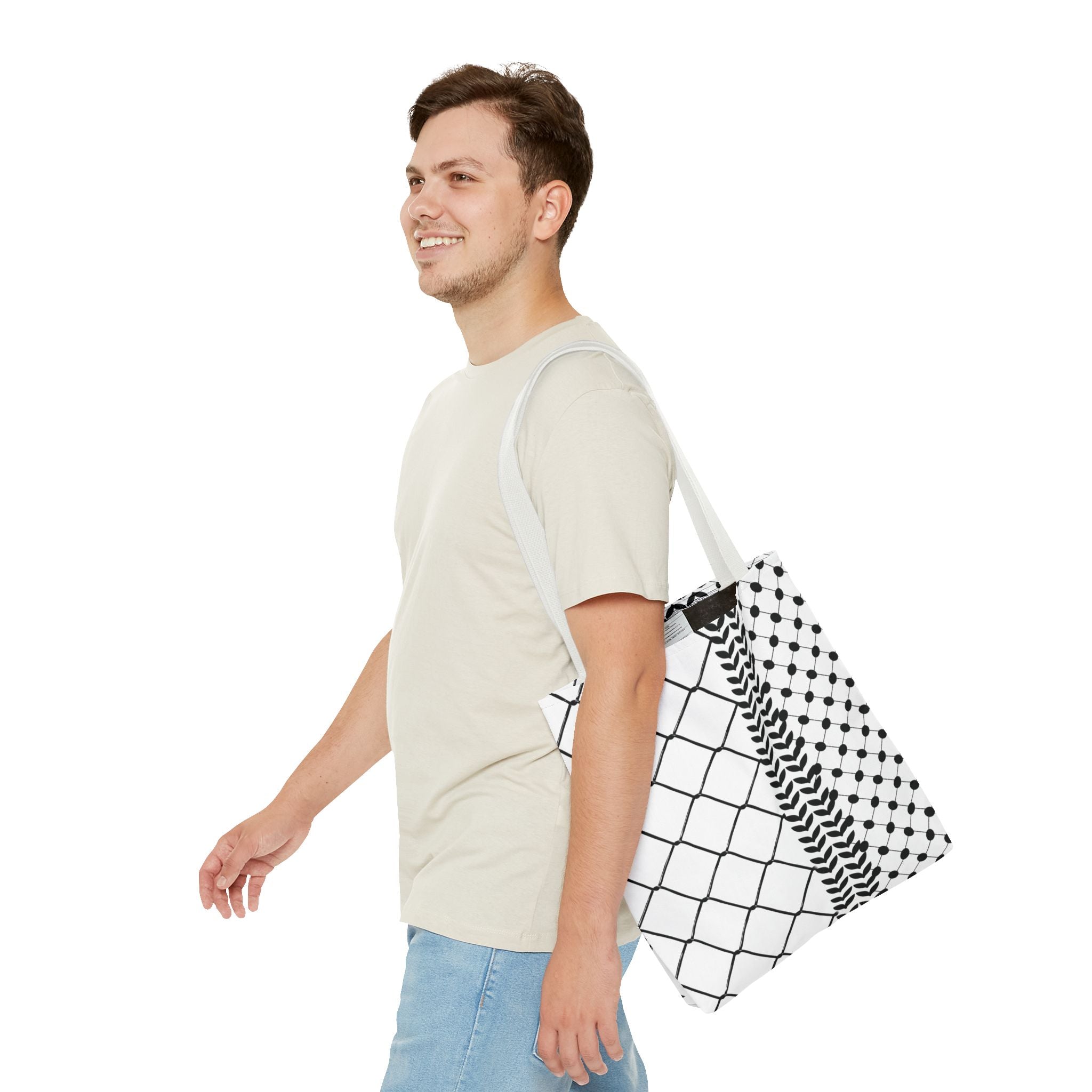 Make a Statement with Our Palestinian Keffiyeh Tote Bag