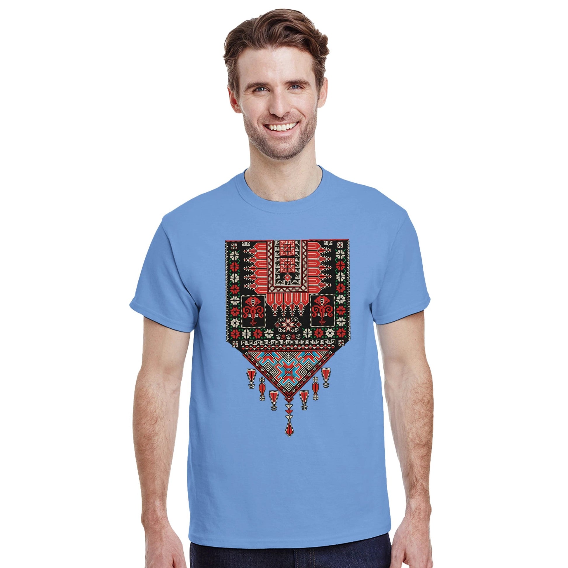 heritage Palestinian Tatreez T-shirt Unisex - The Kufiya Shop heritage Palestinian Tatreez T-shirt UnisexT-ShirtThe Kufiya StoreThe Kufiya Shop 40416d97 - a9ea - 4369 - 8623 - b1189d04b578Carolina BlueS3f0bc91b - f3ff - 4109 - a8c6 - 3106f5998aa9
