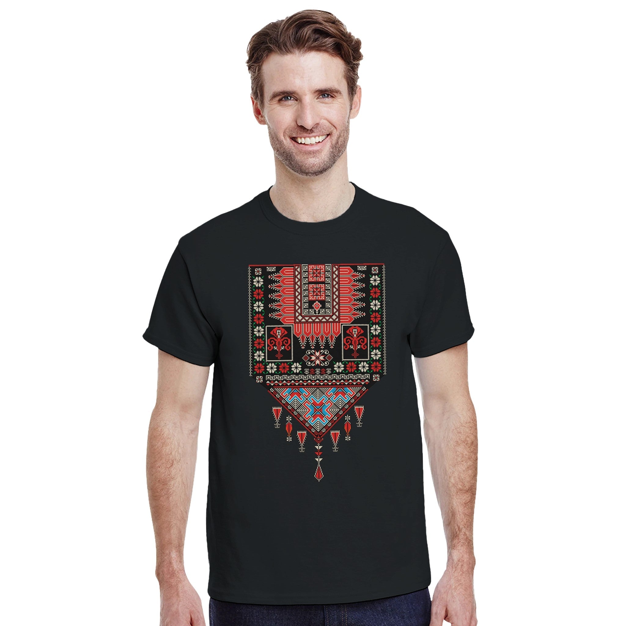 heritage Palestinian Tatreez T-shirt Unisex - The Kufiya Shop heritage Palestinian Tatreez T-shirt UnisexT-ShirtThe Kufiya StoreThe Kufiya Shop b1ca1f31 - e4e9 - 4f4f - 9720 - 34cf9fe87a5aBlackS33b1632a - c80e - 449b - 8bd1 - 0f4618189fc3