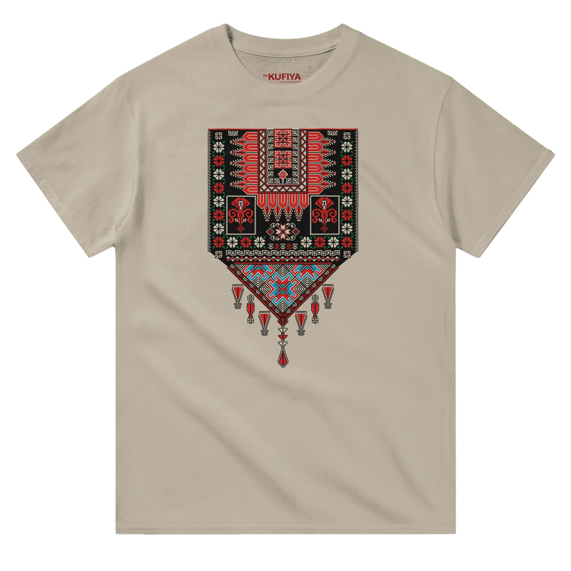 heritage Palestinian Tatreez T-shirt Unisex - The Kufiya Shopheritage Palestinian Tatreez T-shirt UnisexT-ShirtThe Kufiya StoreThe Kufiya Shop3300ab4e - 15e1 - 4b1a - 9d26 - 206b69208b5cSandSec2ab5b5 - b3a6 - 4acc - 8644 - c3f5cf6ca4eb