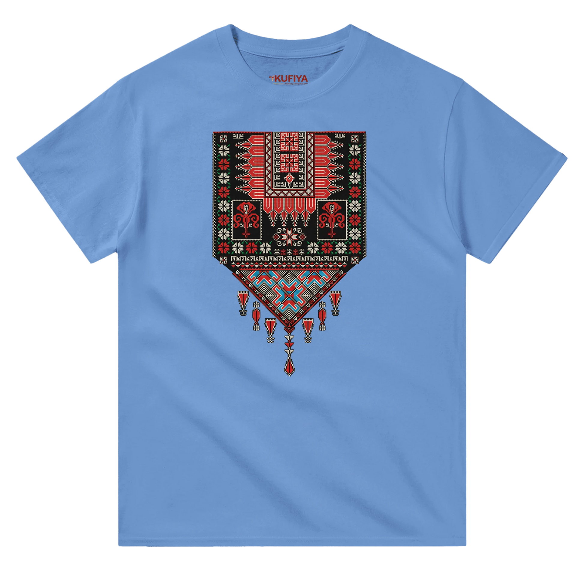 heritage Palestinian Tatreez T-shirt Unisex - The Kufiya Shopheritage Palestinian Tatreez T-shirt UnisexT-ShirtThe Kufiya StoreThe Kufiya Shop40416d97 - a9ea - 4369 - 8623 - b1189d04b578Carolina BlueS6805a38a - 1588 - 406a - b737 - 5c9fc02214d5