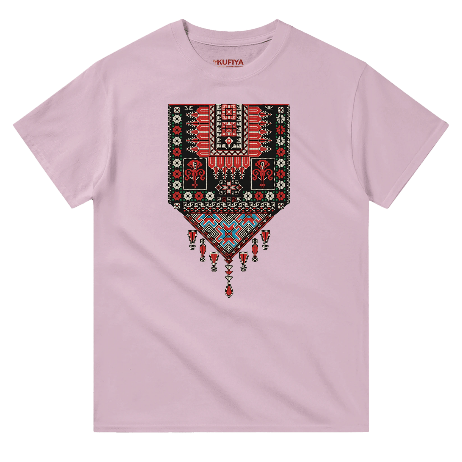 heritage Palestinian Tatreez T-shirt Unisex - The Kufiya Shopheritage Palestinian Tatreez T-shirt UnisexT-ShirtThe Kufiya StoreThe Kufiya Shopc8d2a714 - 7d04 - 4669 - bdf9 - dcc691cfc393Light PinkSac2c4c7f - 8b95 - 47d3 - b09e - 8982fc53d10e