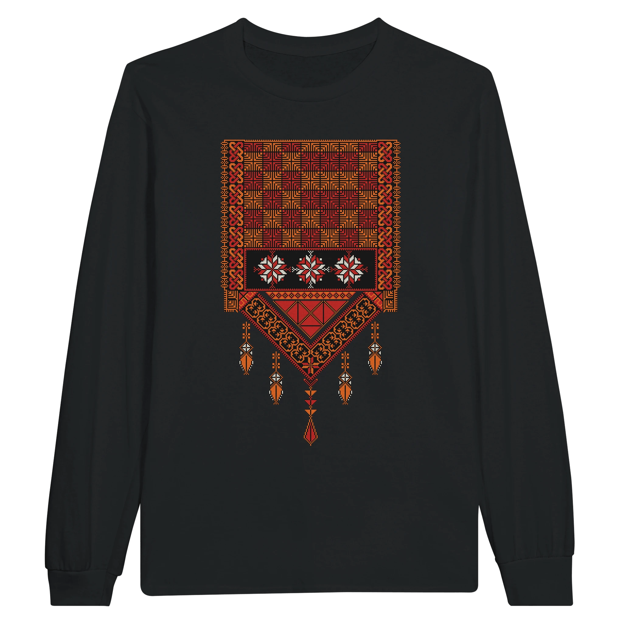 Long - Sleeve T-Shirt with Palestinian Tatreez Design - The Kufiya ShopLong - Sleeve T-Shirt with Palestinian Tatreez DesignT-ShirtThe Kufiya StoreThe Kufiya Shop4d3f81b3 - 1bc8 - 4e84 - 8587 - 29a3bf915ff8BlackSb567253a - 71fe - 49b3 - b702 - 1d8b6bc0fe7e