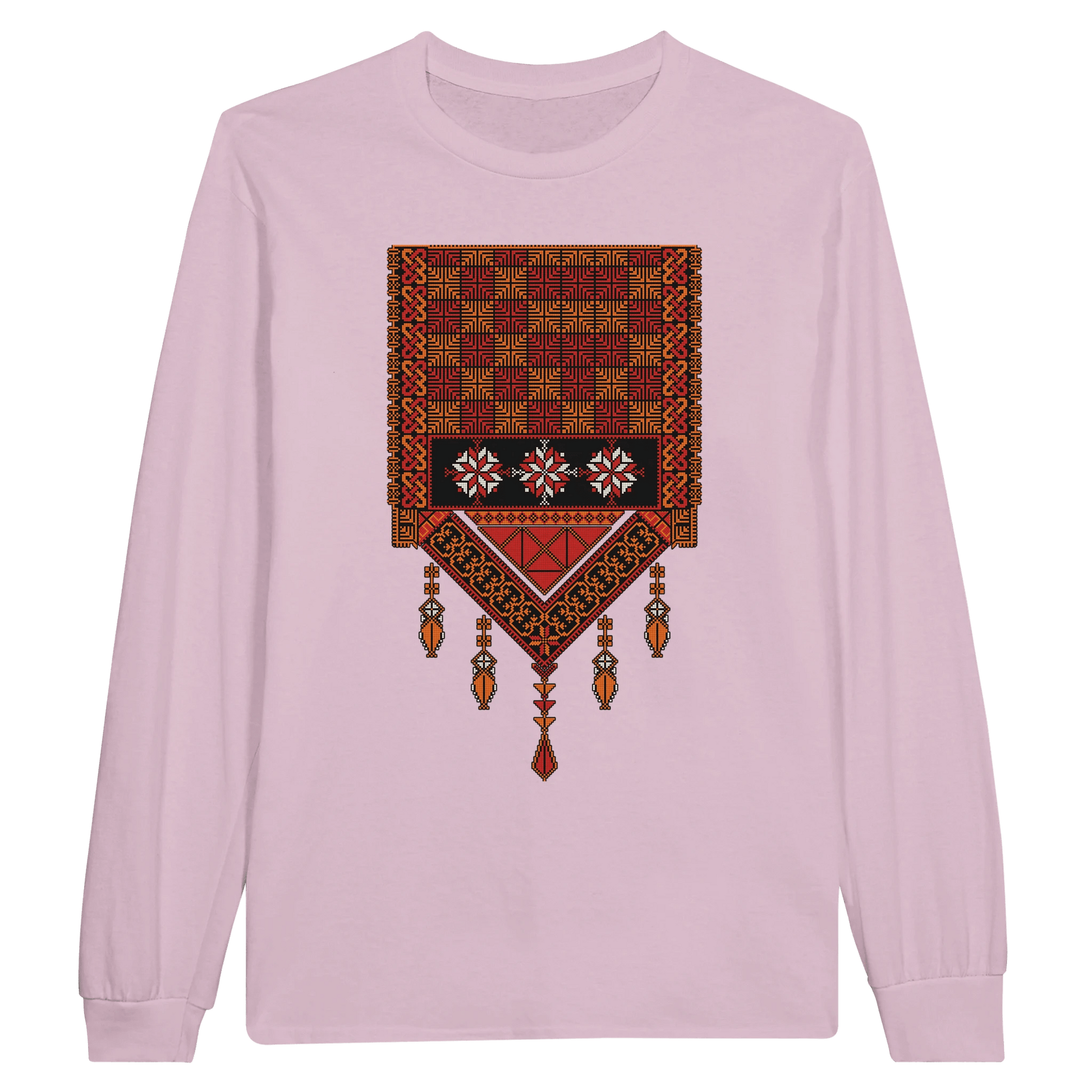 Long - Sleeve T-Shirt with Palestinian Tatreez Design - The Kufiya ShopLong - Sleeve T-Shirt with Palestinian Tatreez DesignT-ShirtThe Kufiya StoreThe Kufiya Shop53641dd7 - 591d - 4975 - bbbc - 9ac5983ff493Light PinkSf8984a65 - cdb5 - 414d - b91e - eb956c56903f