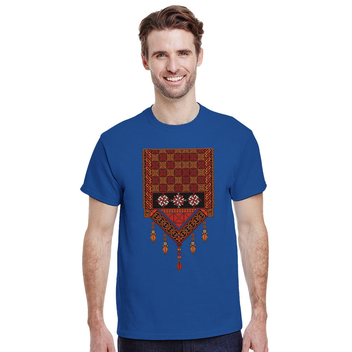 New Palestinian Tatreez T-Shirt Unisex - The Kufiya Shop New Palestinian Tatreez T-Shirt UnisexPrint MaterialThe Kufiya StoreThe Kufiya Shop 438e0f3f - e86b - 4fd4 - a8e2 - df45aa428ccfRoyalS4b9c05ee - 71d0 - 4a7b - 82f0 - e22bb594288d