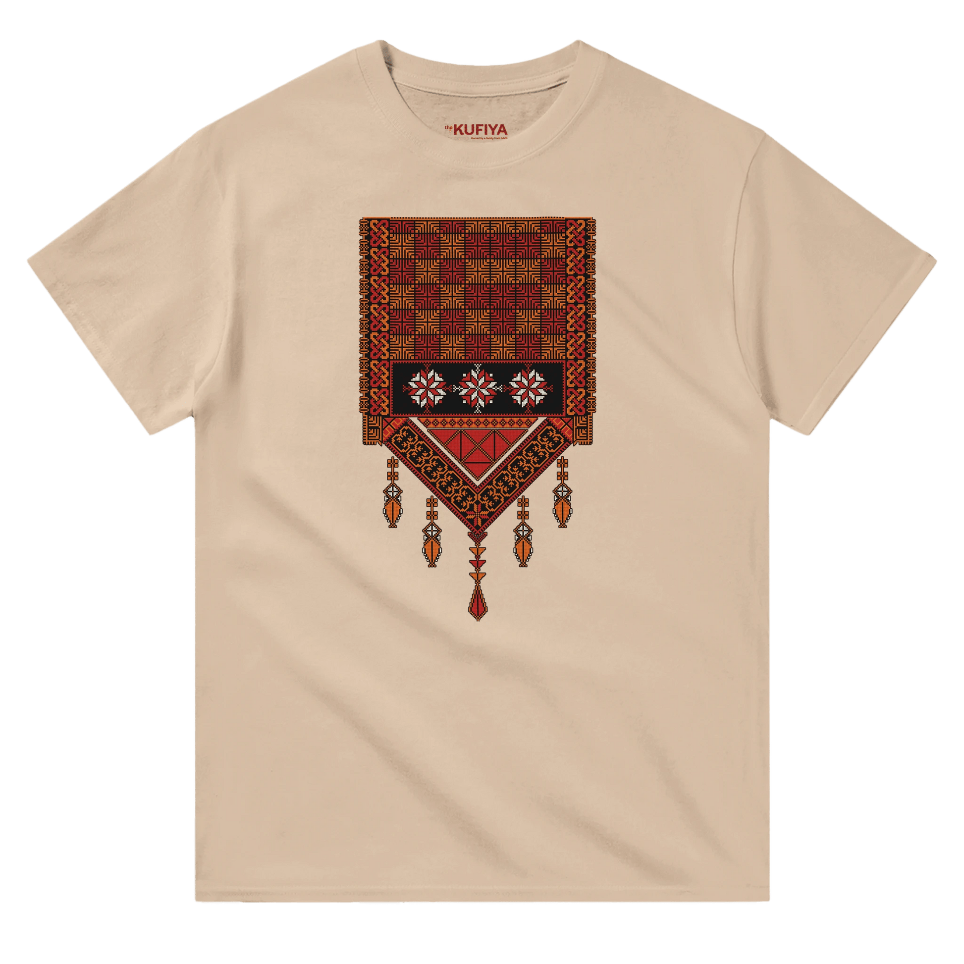 New Palestinian Tatreez T-Shirt Unisex - The Kufiya ShopNew Palestinian Tatreez T-Shirt UnisexPrint MaterialThe Kufiya StoreThe Kufiya Shop70ef578c - 2be0 - 48c8 - 866c - beb270ed35c9NaturalS500599ef - 5af7 - 49a1 - ac21 - 51819a70f333
