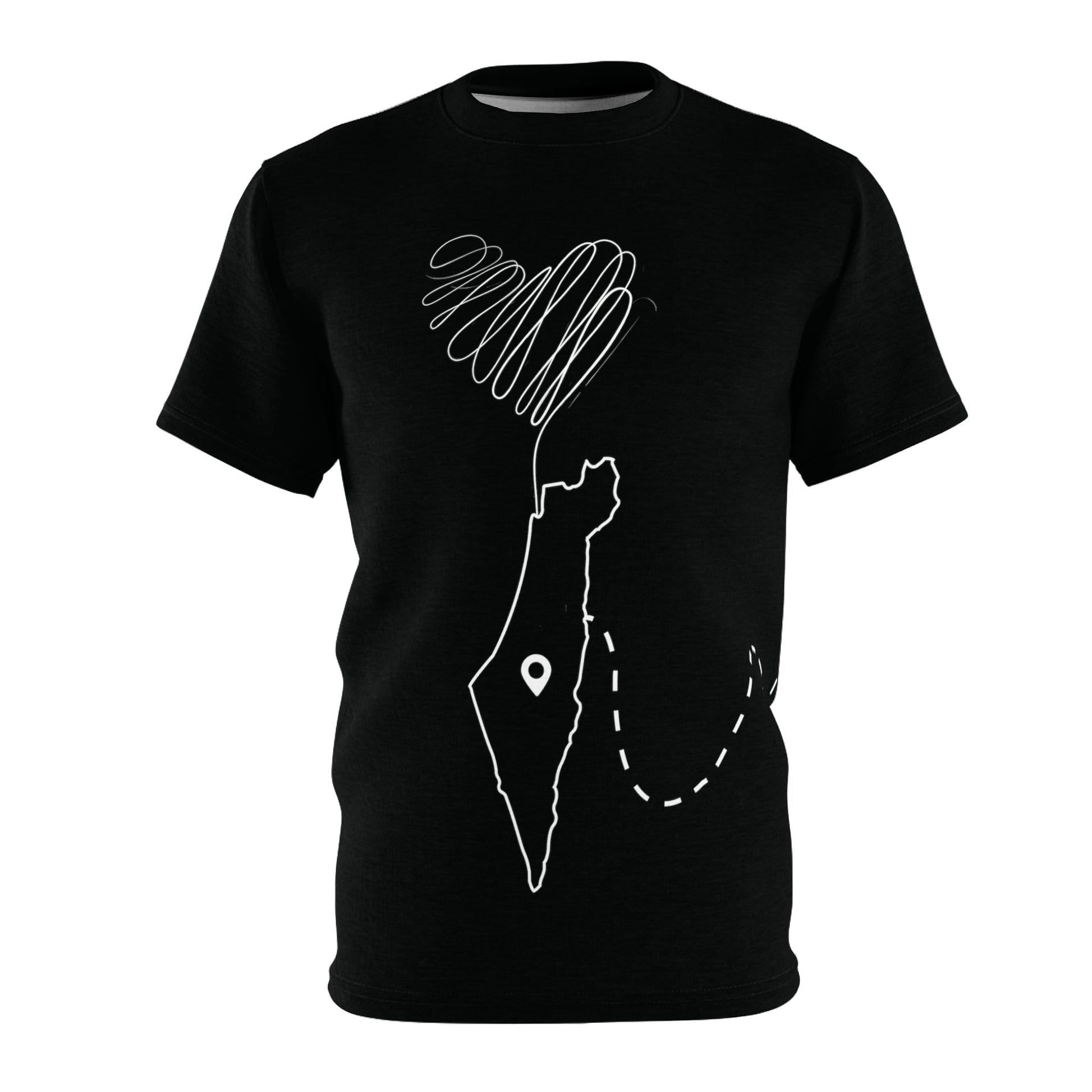 Palestine in the Heart and Mind Unisex t-shirt - The Kufiya Shop Palestine in the Heart and Mind Unisex t-shirtAll Over PrintsPrintifyThe Kufiya Shop 12367109124902303572SPalestine in the Heart and Mind Unisex t-shirt