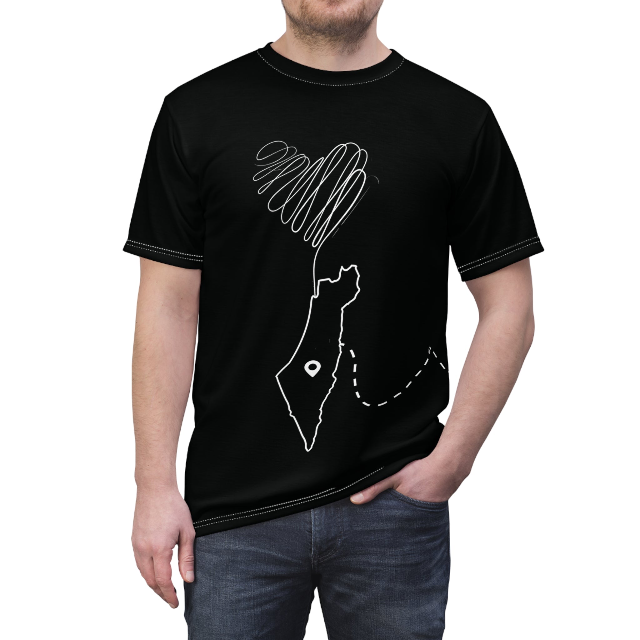 Palestine in the Heart and Mind Unisex t-shirt - The Kufiya Shop Palestine in the Heart and Mind Unisex t-shirtAll Over PrintsPrintifyThe Kufiya Shop 12367109124902303572SPalestine in the Heart and Mind Unisex t-shirt