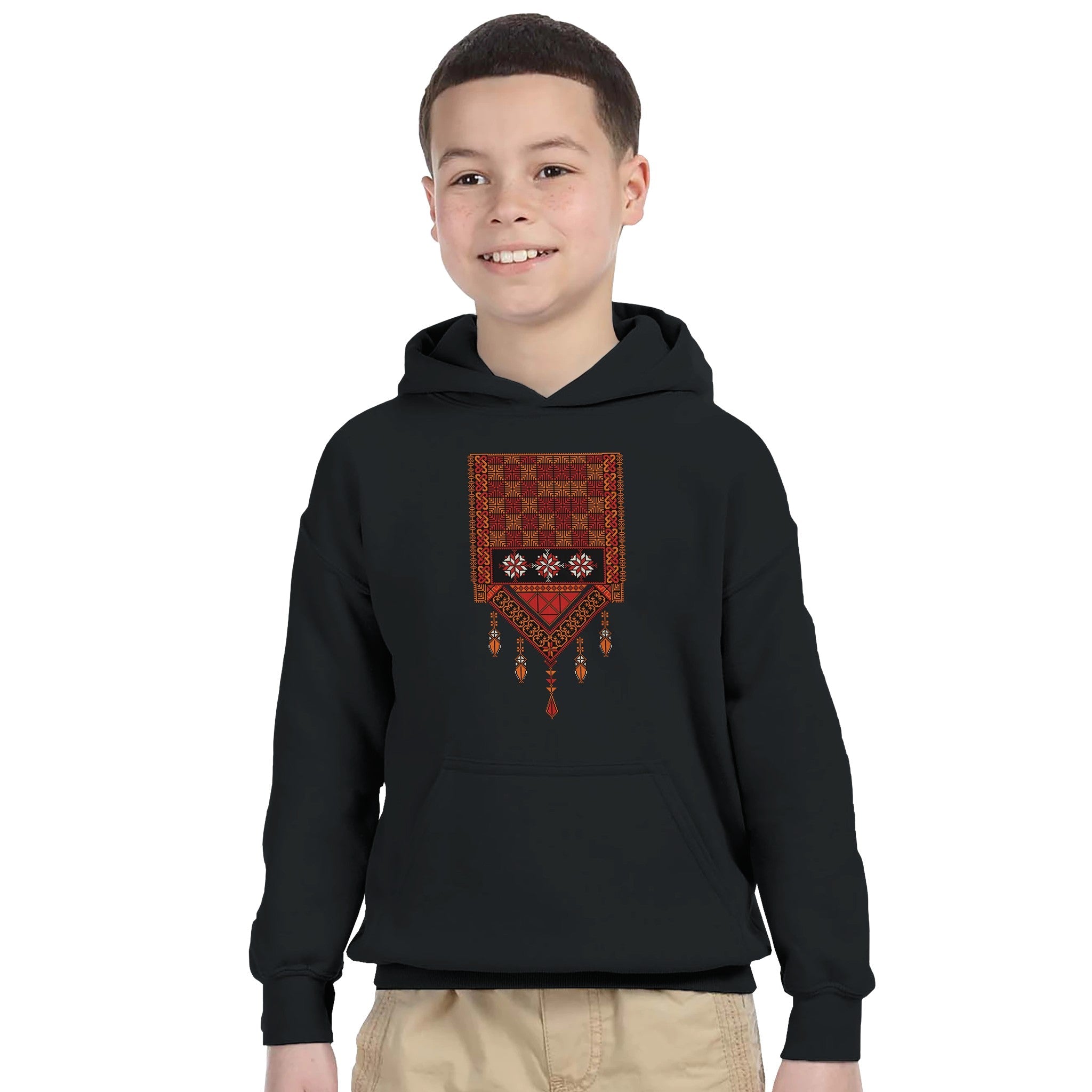Palestine Tatreez Kids Pullover Hoodie - The Kufiya Shop Palestine Tatreez Kids Pullover HoodiePrint MaterialThe Kufiya StoreThe Kufiya Shop 6f9b1855 - 391e - 4b31 - 8a0d - 5ded50ce03f1XSBlack816fa5d8 - 819e - 4ade - 900f - e2bebc68cf3e