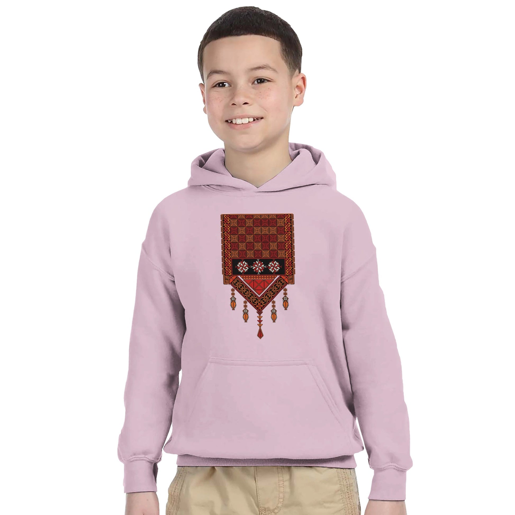 Palestine Tatreez Kids Pullover Hoodie - The Kufiya Shop Palestine Tatreez Kids Pullover HoodiePrint MaterialThe Kufiya StoreThe Kufiya Shop dcb45218 - 4fae - 4860 - 96af - 2d969096ec2bSLight Pinke4141629 - d277 - 42c4 - a9bf - 0f739896a23f