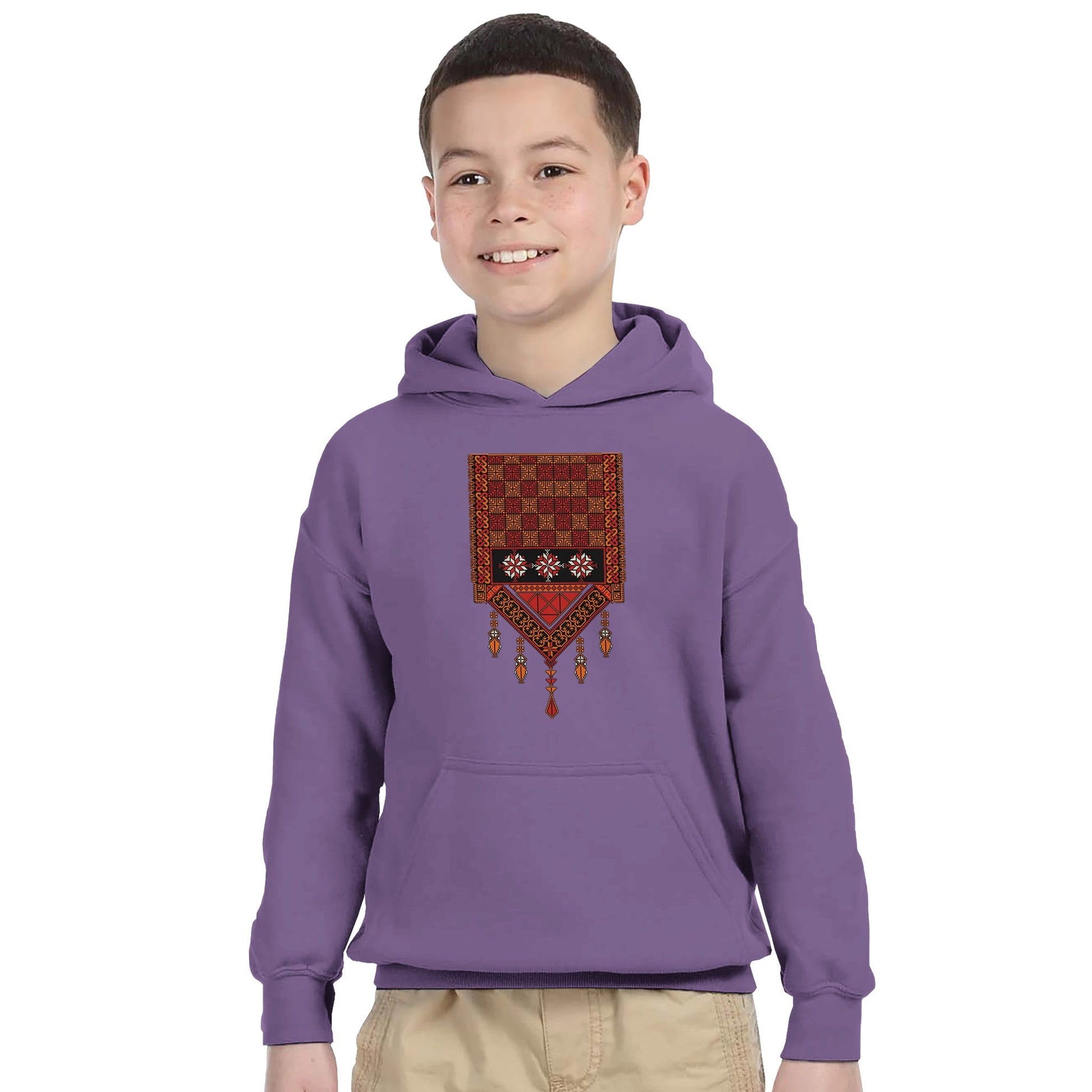 Palestine Tatreez Kids Pullover Hoodie - The Kufiya Shop Palestine Tatreez Kids Pullover HoodiePrint MaterialThe Kufiya StoreThe Kufiya Shop f9aa45da - 7142 - 471e - b127 - 450e17ce1cd5SPurpleac9ebe31 - 4bc2 - 491c - 9dfa - e640ad22096c