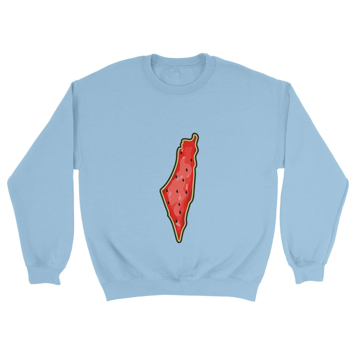 Unisex Palestine Map Watermelon Sweatshirts - The Kufiya ShopUnisex Palestine Map Watermelon SweatshirtsSweatshirtThe Kufiya StoreThe Kufiya Shope3101c34 - 56bb - 4cb1 - 86cf - bedca078bc27SLight Bluea56ef9d9 - 1cde - 4a55 - 8d79 - ba707fc11aba