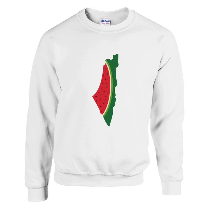 Unisex The Palestine Map & Watermelon Sweatshirts - The Kufiya ShopUnisex The Palestine Map & Watermelon SweatshirtsPrint MaterialThe Kufiya StoreThe Kufiya Shop518af107 - 4b36 - 44bc - afdf - 91d3f9697044SWhite873fa617 - 5b2b - 46ff - 83a4 - 6d4683df5f32