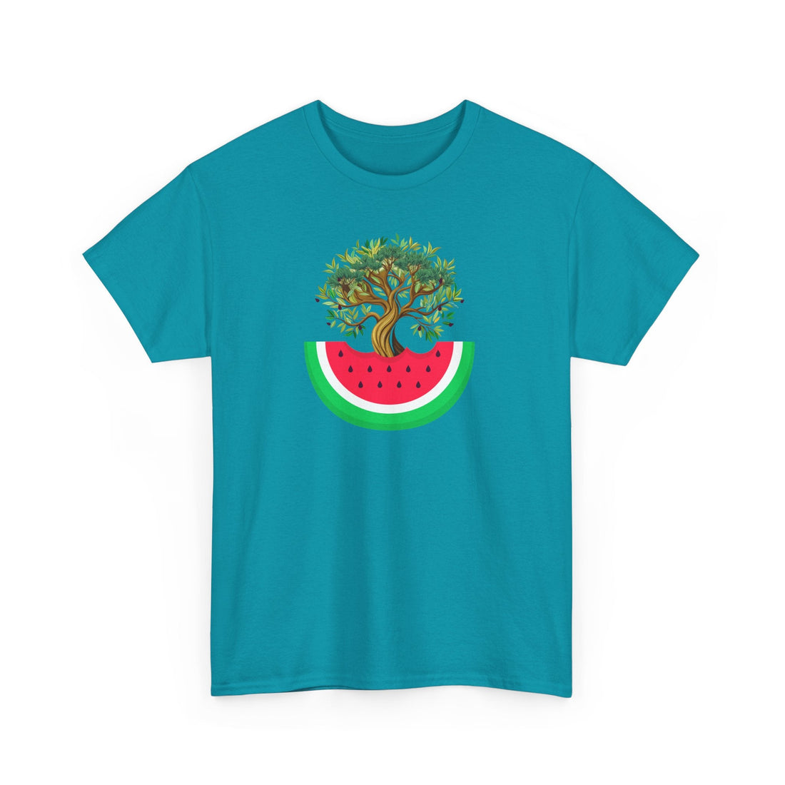 Watermelon & Olive Tree T-Shirt: A Taste of Palestine - The Kufiya ShopWatermelon & Olive Tree T-Shirt: A Taste of PalestineT-ShirtPrintifyThe Kufiya Shop23682273981249667525WhiteSWatermelon & Olive Tree T-Shirt: A Taste of Palestine